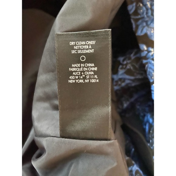 Alice + Olivia Kendra Floral Mini Dress Blue 4 - Picture 11 of 13